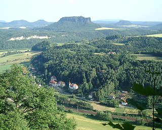 View from the Elbe Sandstone Mountains