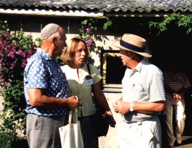 Our estonian translater, Imbi, with Eerich Pranno and Werner Stastny 