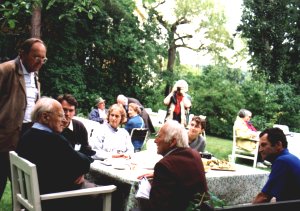 Magnus Johnson in his garden