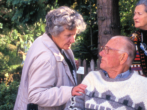Sylvia Denny with the late John Treasure