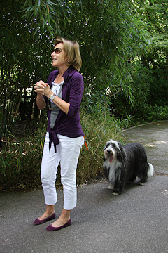 Mme Moser and her faithful companion