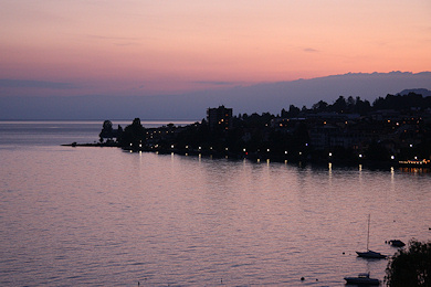 Sunset over Lake Geneva