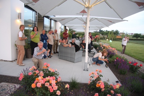 Watching the sun go down at Hotel Meinl, Neu Ulm