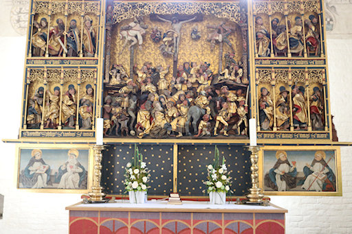 The alter in The Church of our Lady&copy;Ken Woolfenden