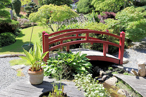 Just one of the many paths through the garden&copy;Ken Woolfenden