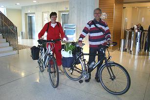 Ton Hannink and Marie van Hulten with their clematis