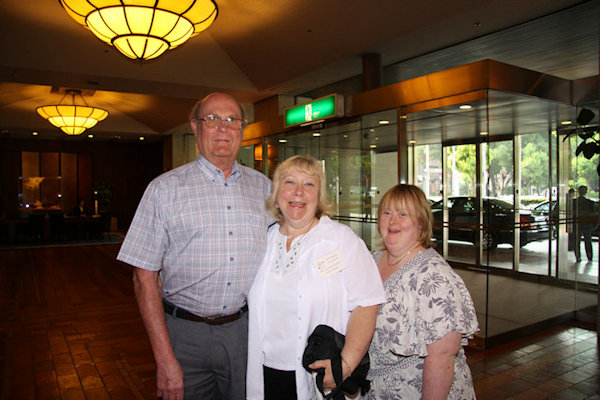 Cavan, Josie and Vanessa at the gala dinner, Japan, 2008©K Woolfenden
