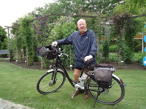 Jan Fopma, who was a keen cyclist, 2014©Wim Snoeijer